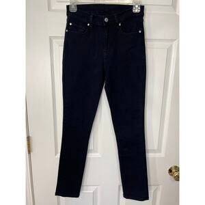 Lole Active Dark Blue Wash Denim Skinny Leg Stretch Jean size 26